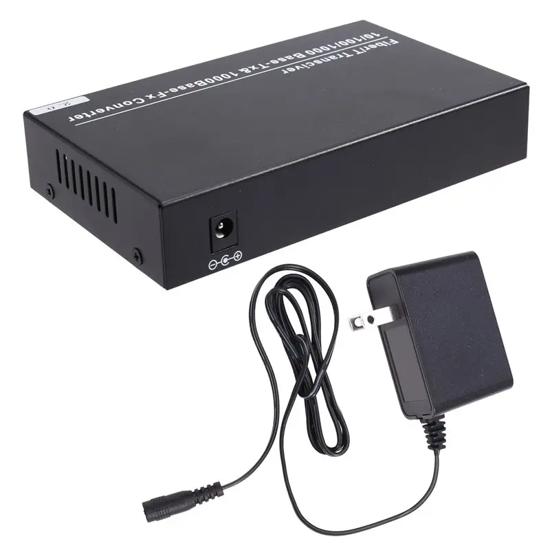 Y43A-US PLUG Gigabit SFP Media Converter 2 SFP To 4 RJ45 10/100/1000M Fiber Optic Switch, For Fast Connectivity Ethernet Convers