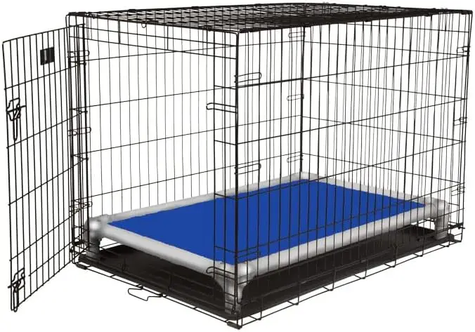 Chewproof Crate Bed Silver Aluminum 50