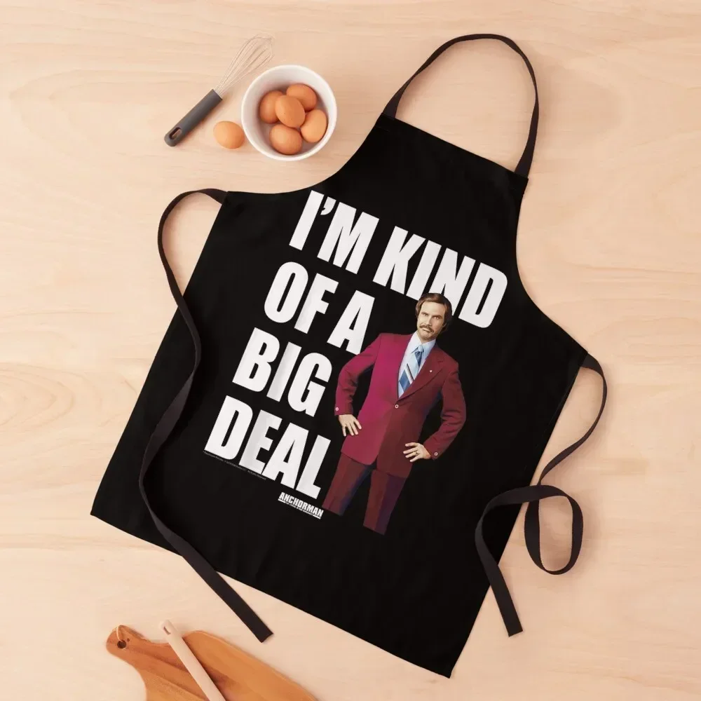 

Anchorman Ron Burgundy Apron Nursing Waterproof Kitchen Woman Kitchen Supplies For Man Haircut Apron