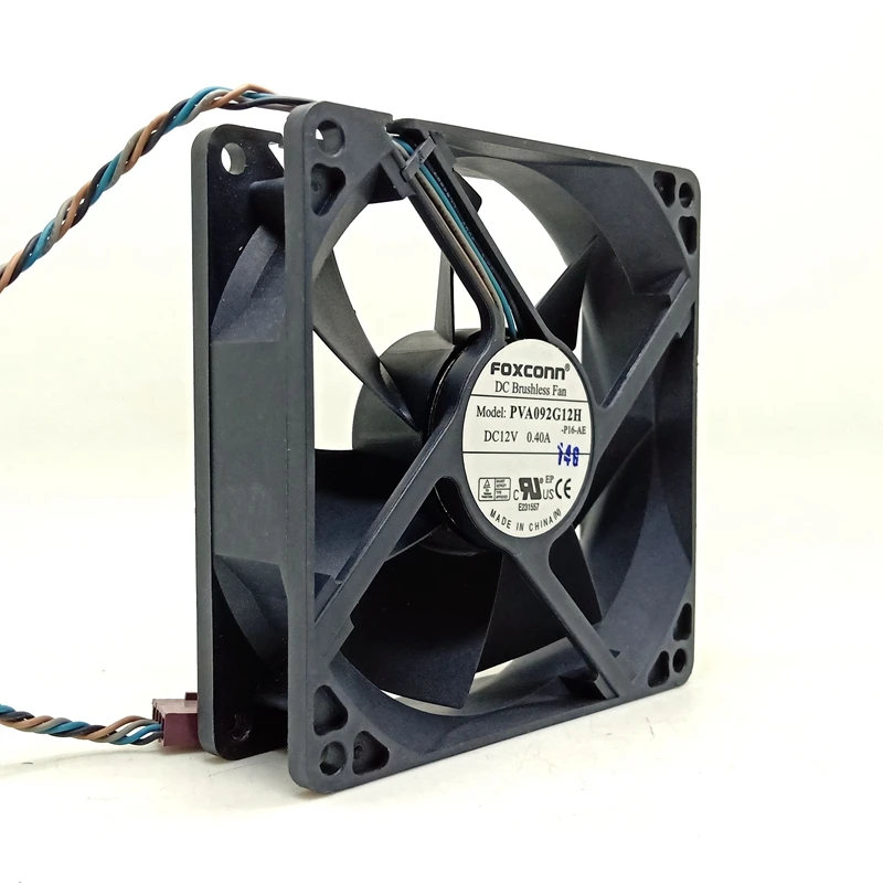 For FOXCONN 9cm 9225 92x92x25mm DC 12V 0.4A 4 pin PWM fan air volume PVA092G12H for Dell For HP cooling fan