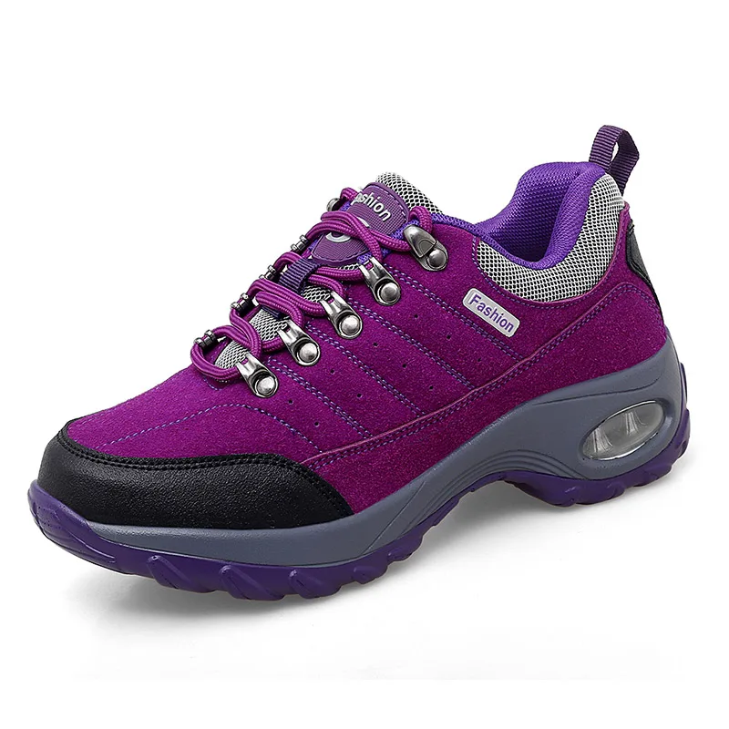 Scarpe da ginnastica casual con plateau in pelle da donna Scarpe da esterno Primavera Autunno