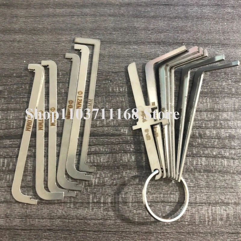 Locksmith Lockpick Set of Lock Picks High Quality Practical Locksmith Tool Kit Replacement Turning Double Head Tension Wrench