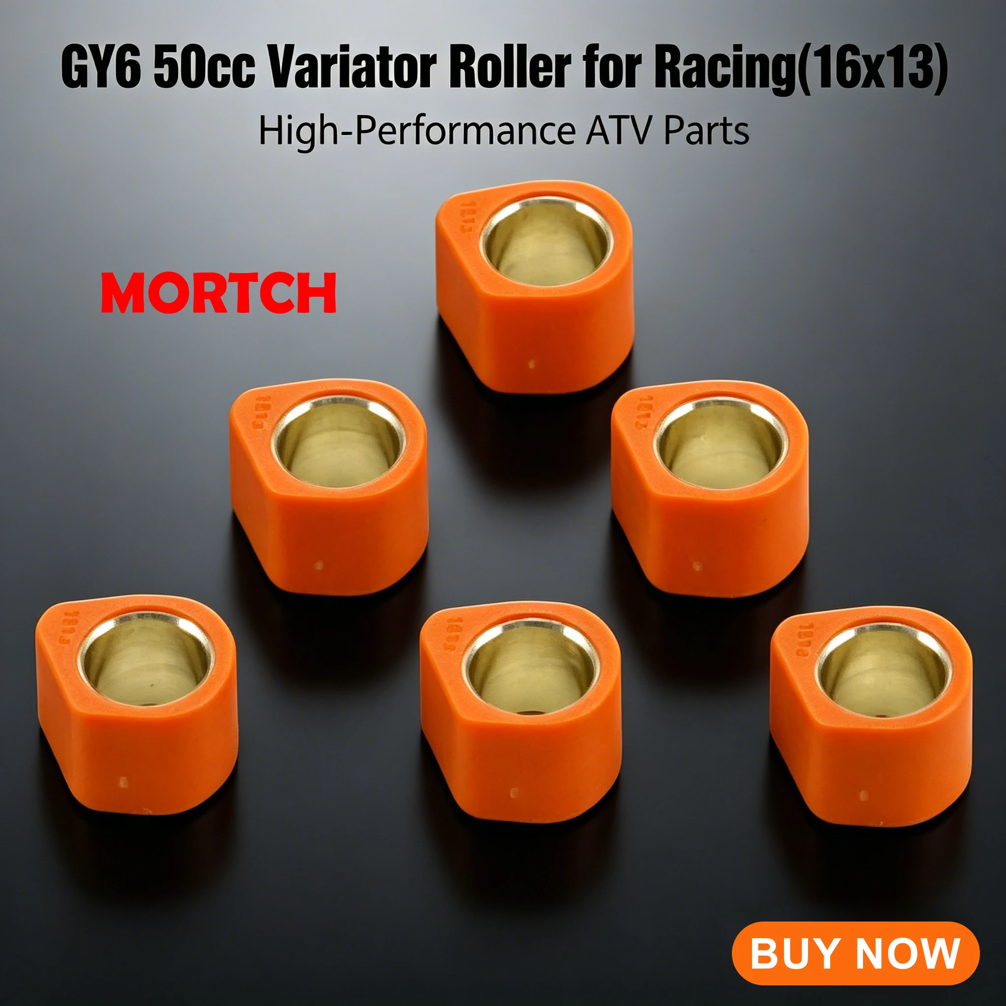 Roller Variator Racing 16x13 5g 5.5g 6g 6.5g 50-D4031 Untuk Mesin Skuter Moped Cina GY6 50cc 139QMB