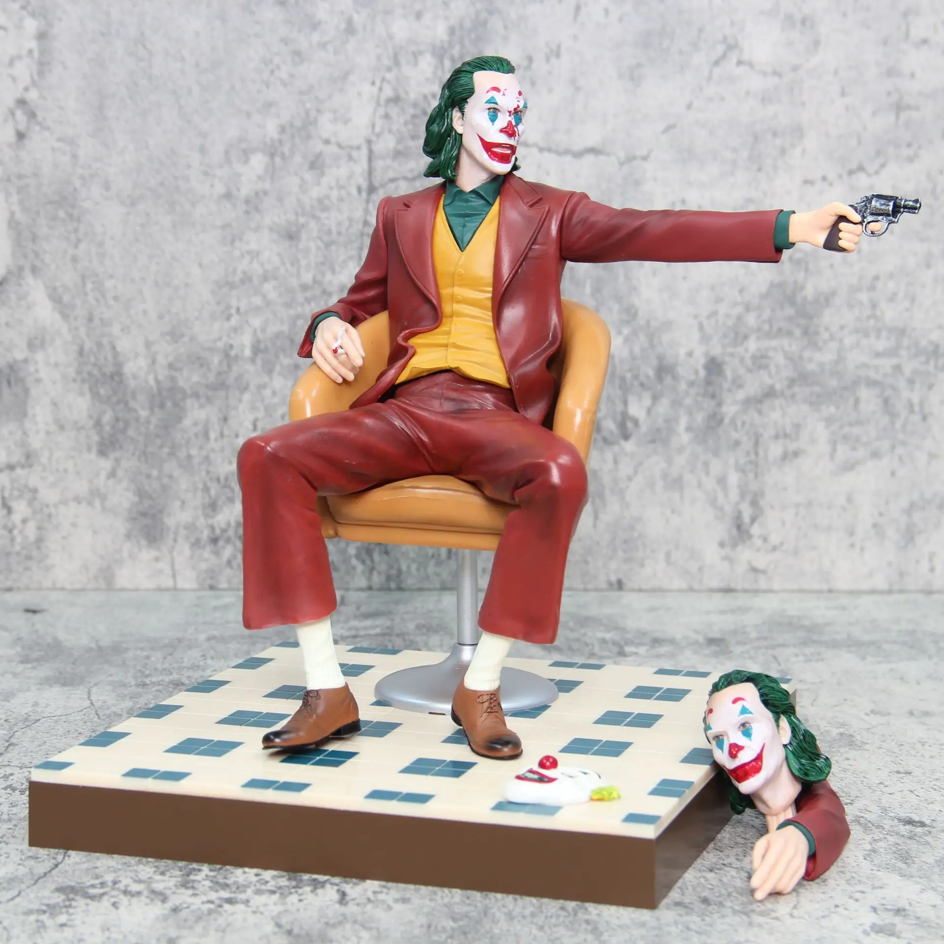 Dc Gotham Red Dress Joker Guns Action Figures Toy Multi Accessories Figurines Model Doll Collectible Ornaments Gifts