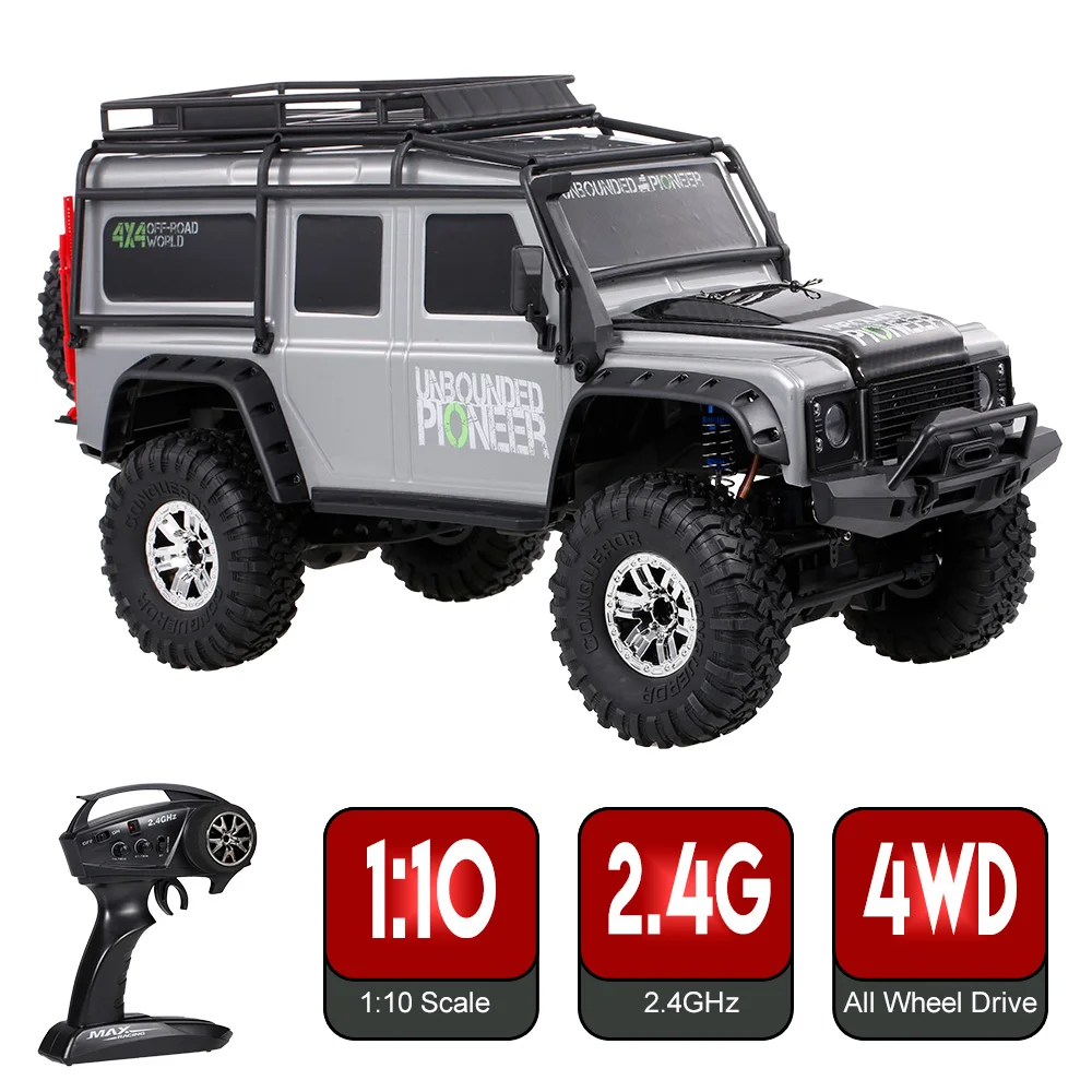 HB-ZP1002 Remote Control RC Car 1:10 RC Crawler Large Size Racing Vehicle 4WD RC Crawler 2.4G Off-Road Truck RC Car RTR