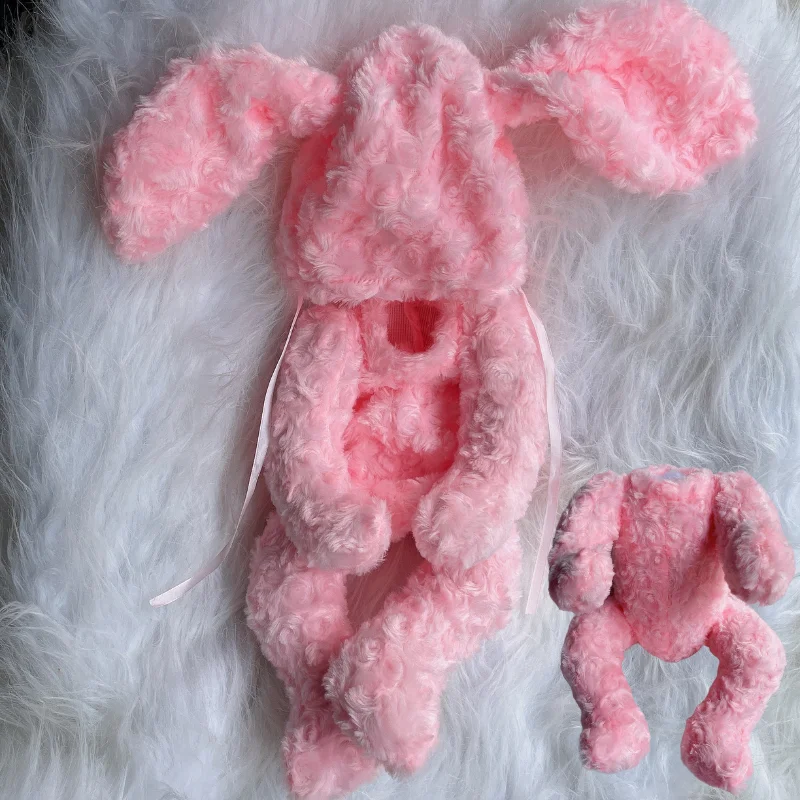 Fluffy Bunny Multi Panel Cuddle Body Limbs Are Jointed And Rotatable Baby Doll Accessories Cloth Body Suit For 18-21Inch Reborn