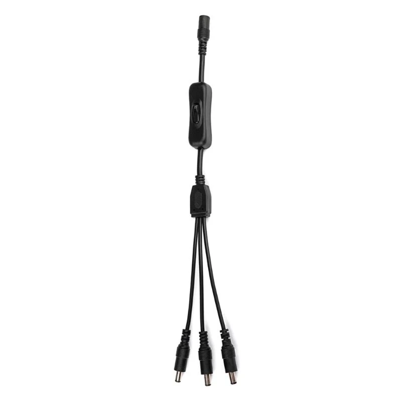 DC5521 Splitter Adapter Cord 5.5x2.1mm 1 Female to Multiple Male Cable for Security CCTV Parking Camera LED Strip Light