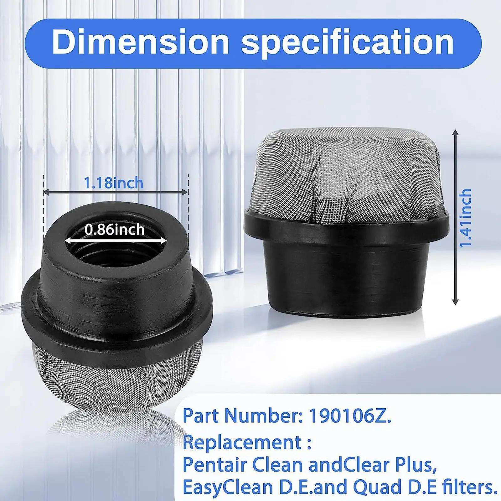 Black Screen Cap 190106Z for Pool Spa Replace Parts Air Valve Rubber Material Pool Cap Cover