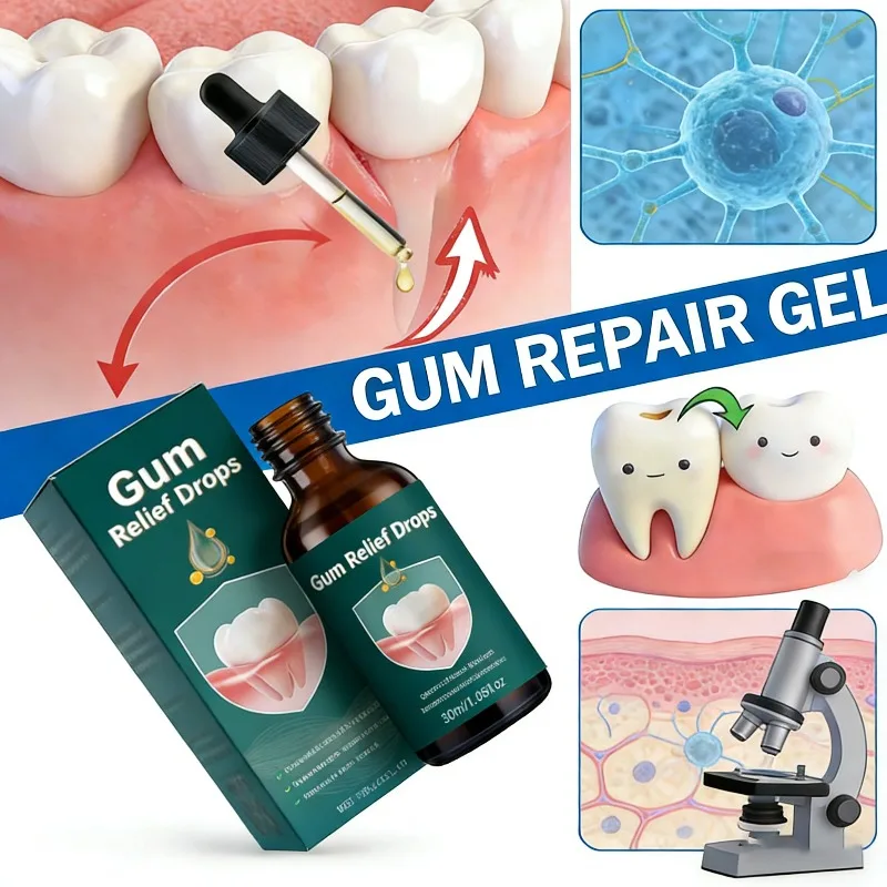 

Капли для восстановления десен: успокаивают отступающие десны и отеки, очищающий уход, поддержка для восстановления десен