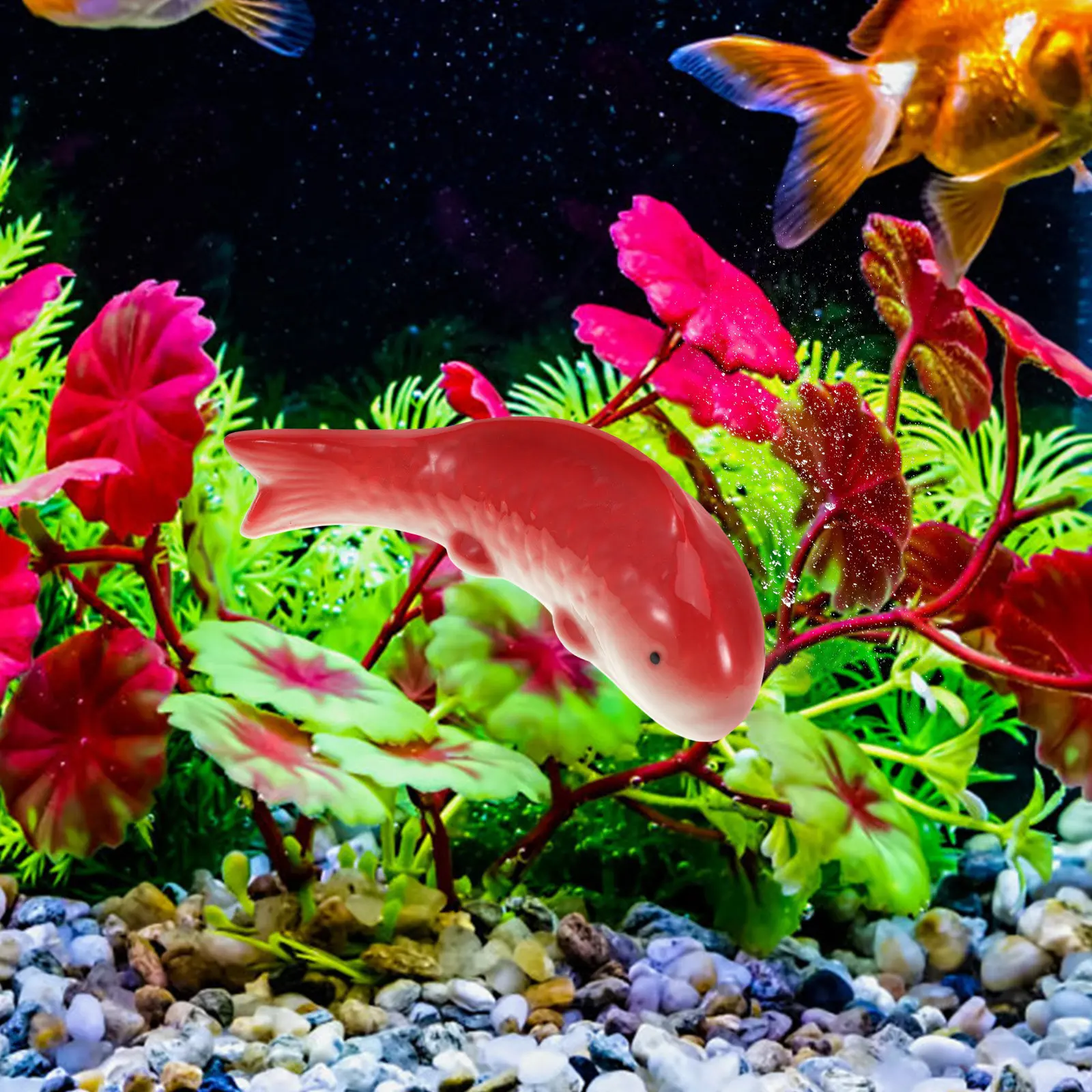 Ceramic Floating Fish Ornament for Aquarium Fish Tank Decor Home Tea Table Outdoor Nature Inspired Lifelike Aquatic Decoration