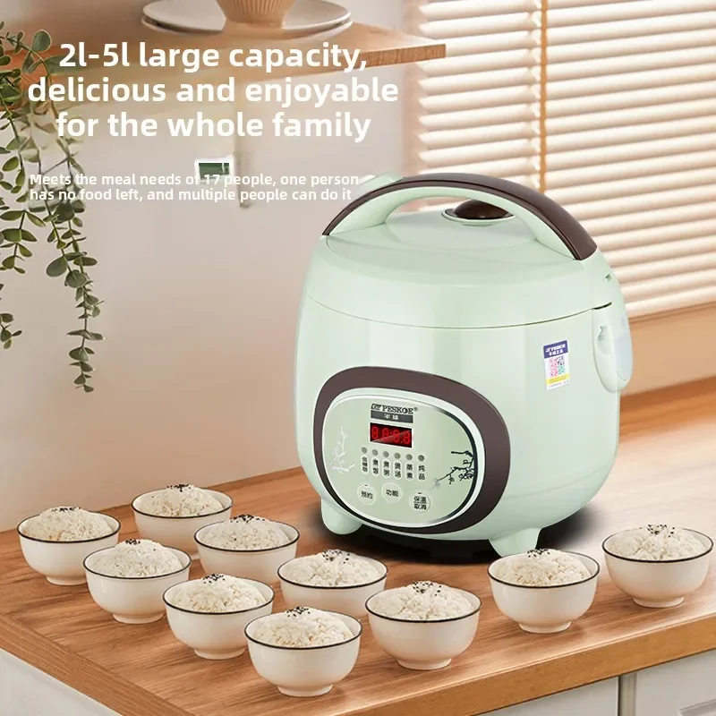 Rice cooker 304 stainless steel liner 2-3 people home old-fashioned multi-functional steaming small cooking pot 0coating