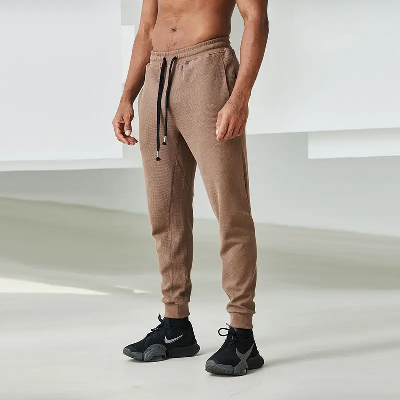 Pantalon de survêtement de musculation pour hommes, mouvement, séchage rapide, reliure des jambes, décontracté, course, mince, élastique, solide, document, FJMX, abordable, printemps, automne