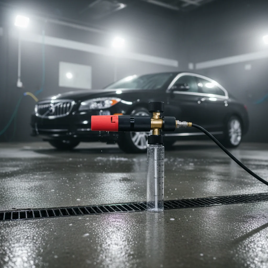 

1pc Transparent Spray Bottle 1/4 Quick Connector Plug-and-play High-pressure Cleaning Foam Spray Bottle Transparent Bottle Tools