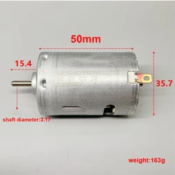 Mini 545 Motor DC 12V 18V 24V 37042RPM High Speed Dual Ball Bearing Motor with Built-in Heat Dissipation Blades Vacuum Cleaner