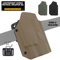 Tactical Holster Lightweight Kydex for 9mm .40 GLOCK 17 19 19X 22 23 34 35 45 Fit SF X300U Flashlight Hunting Gun Holsters
