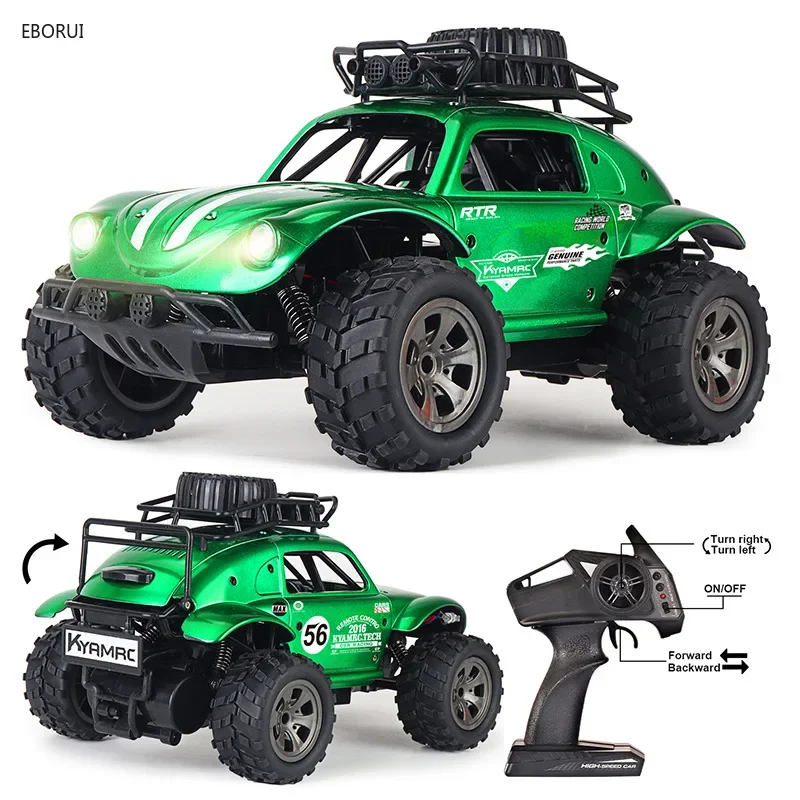 EBORbiomome-Voiture RC tout-terrain pour enfants, 2.4G 2WD, 1/18 Scale RC inoler, MF ite Speed RC Truck, Gift Toys, 1816A