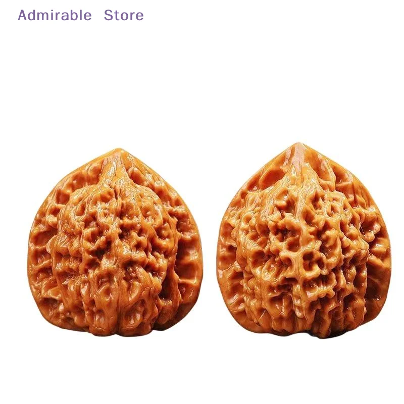 Natural Creative Wenwan Walnut Grip Balls 1 Pair Hand Exercise Health Care Toys Non-toxic Fidget Toy for Adults Kids