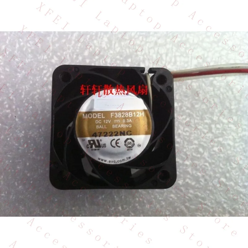 

Вентилятор охлаждения F FOR AVC F3828B12H 3.8CM 3828 12V 0.3A, двухпроводной, 3-жильный # E10