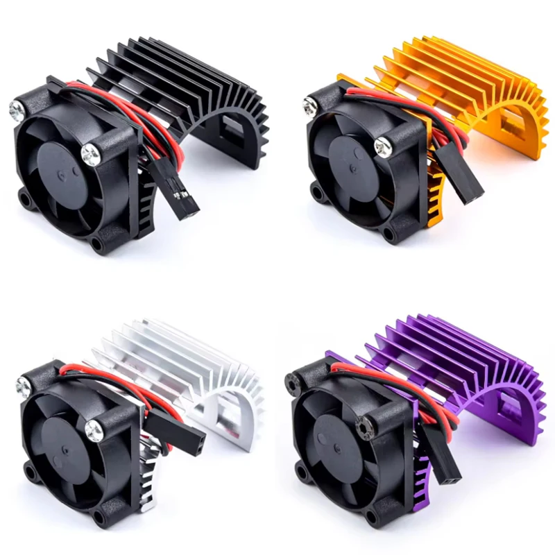 

30x30mm Aluminum Motor Heatsink & Cooling Fan (5-7.2V) - for 2838/2845/2850/380/390 Motors - HSP 28006 1/16 RC Upgrade