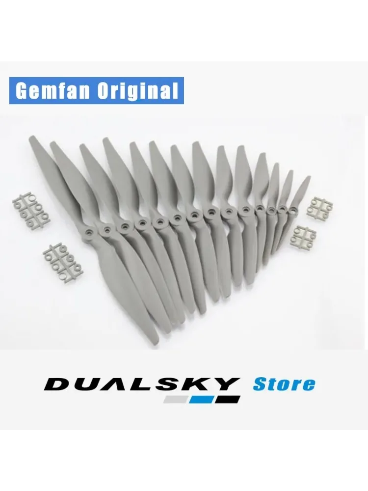 GEMFAN – Lot de 2 hélices électriques GF pour avion RC, pièces de rechange pour drones, lame, 8040, 8060, 9045, 1050, 1070, 9060, 1260, 1365, 1470,