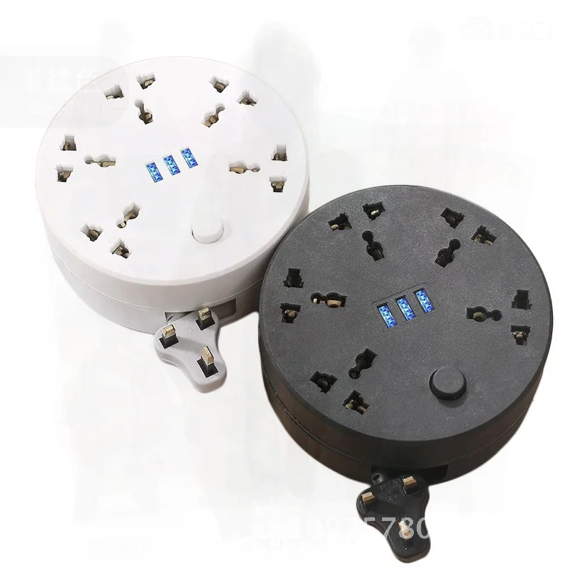 

British Hong Kong Standard Socket with American European Plug Row Wiring Board - Shockproof Frost-Resistant Copper Clad Aluminum