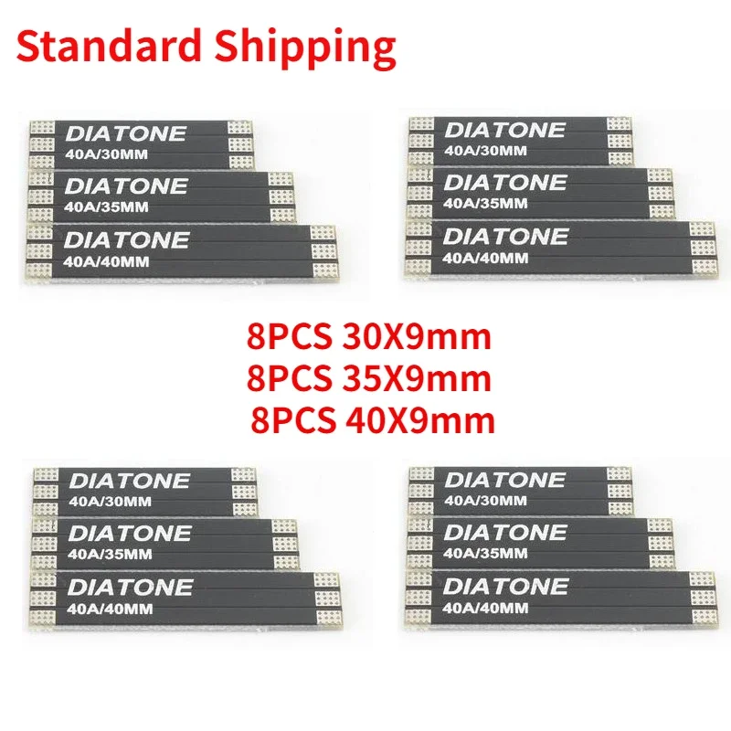 

24PCS DIATONE ESC Power Distribution Board 3-6S Motor Wires Extension Plate 30X9mm 35X9mm 40X9mm for FPV 40A Single ESC