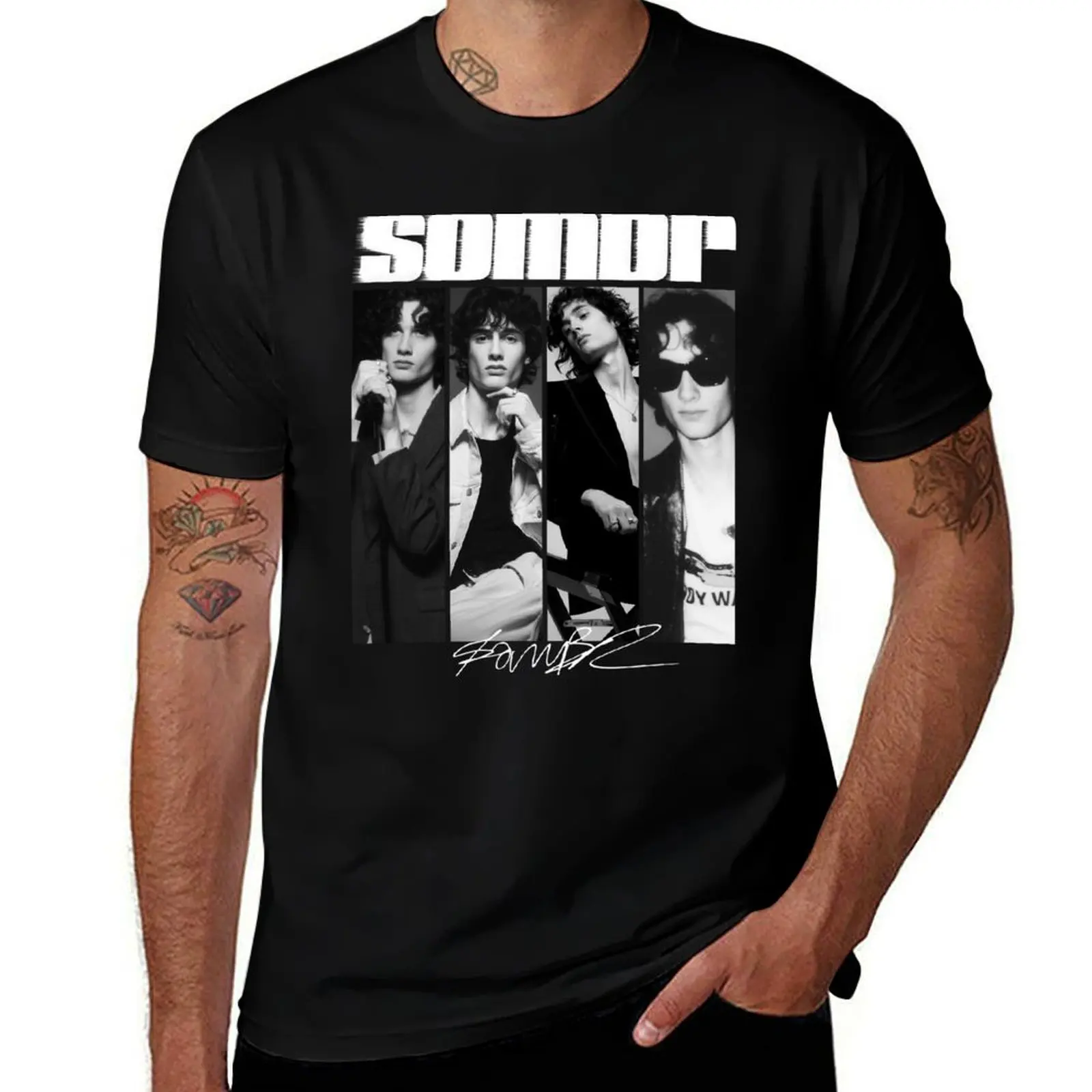 

Sombr Retro 90s T-Shirt Breathable Sportswear T-Shirt for Men
