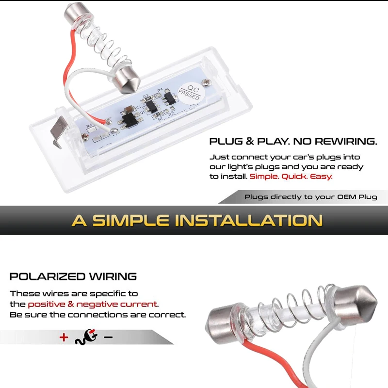 Voor BMW Auto E53 X5 1999-2003 E83 X3 03-10 NJ88 Kofferbak Lampen 2 STKS CANbus Auto LED Aantal Kentekenverlichting 18 Leds 6000 K 12 V Lamp