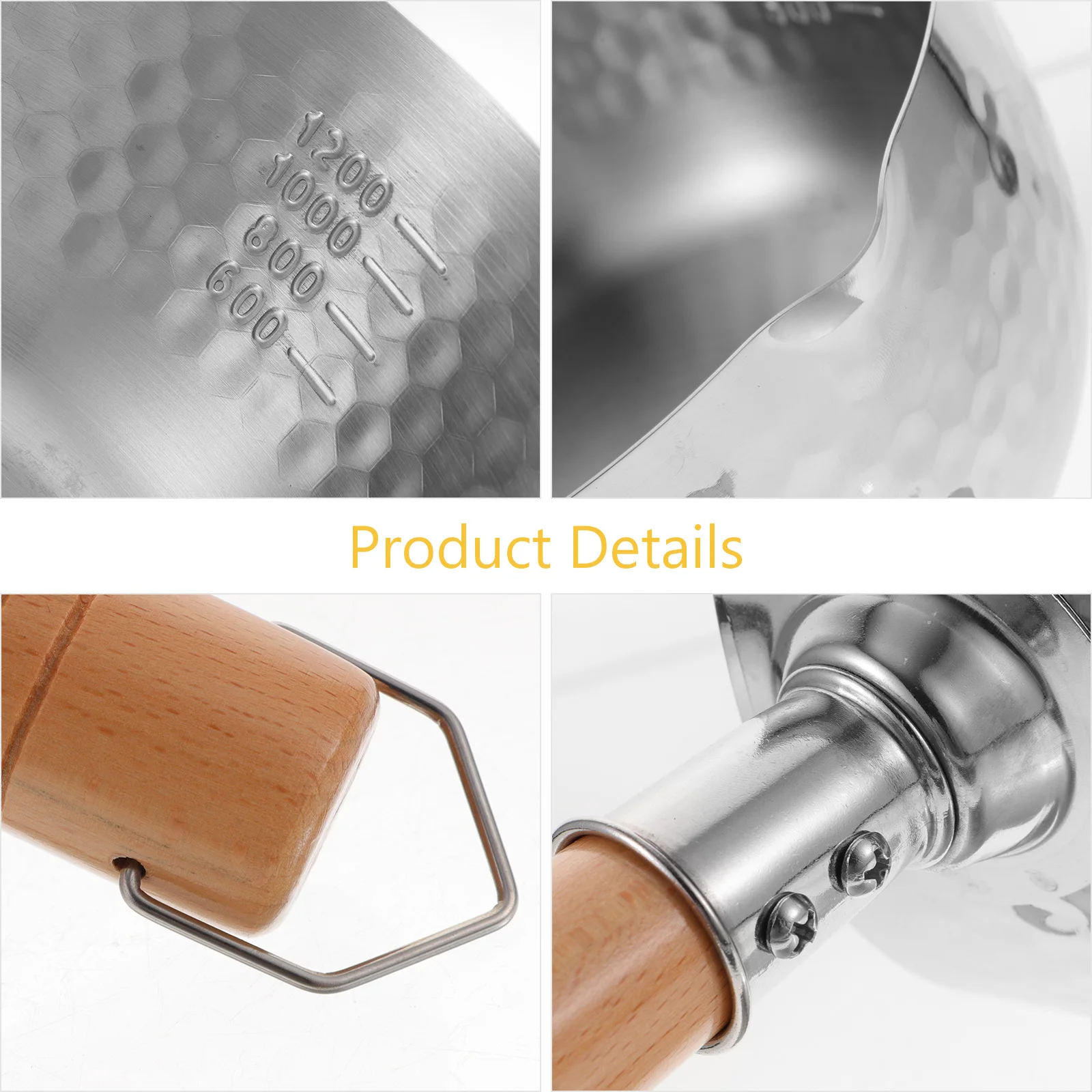 

New Stainless Steel Milk Pot for Stovetop Cooking Soup Butter Warmer Thickened Kitchen Heating Pan Non Stick Deep Fry Pot