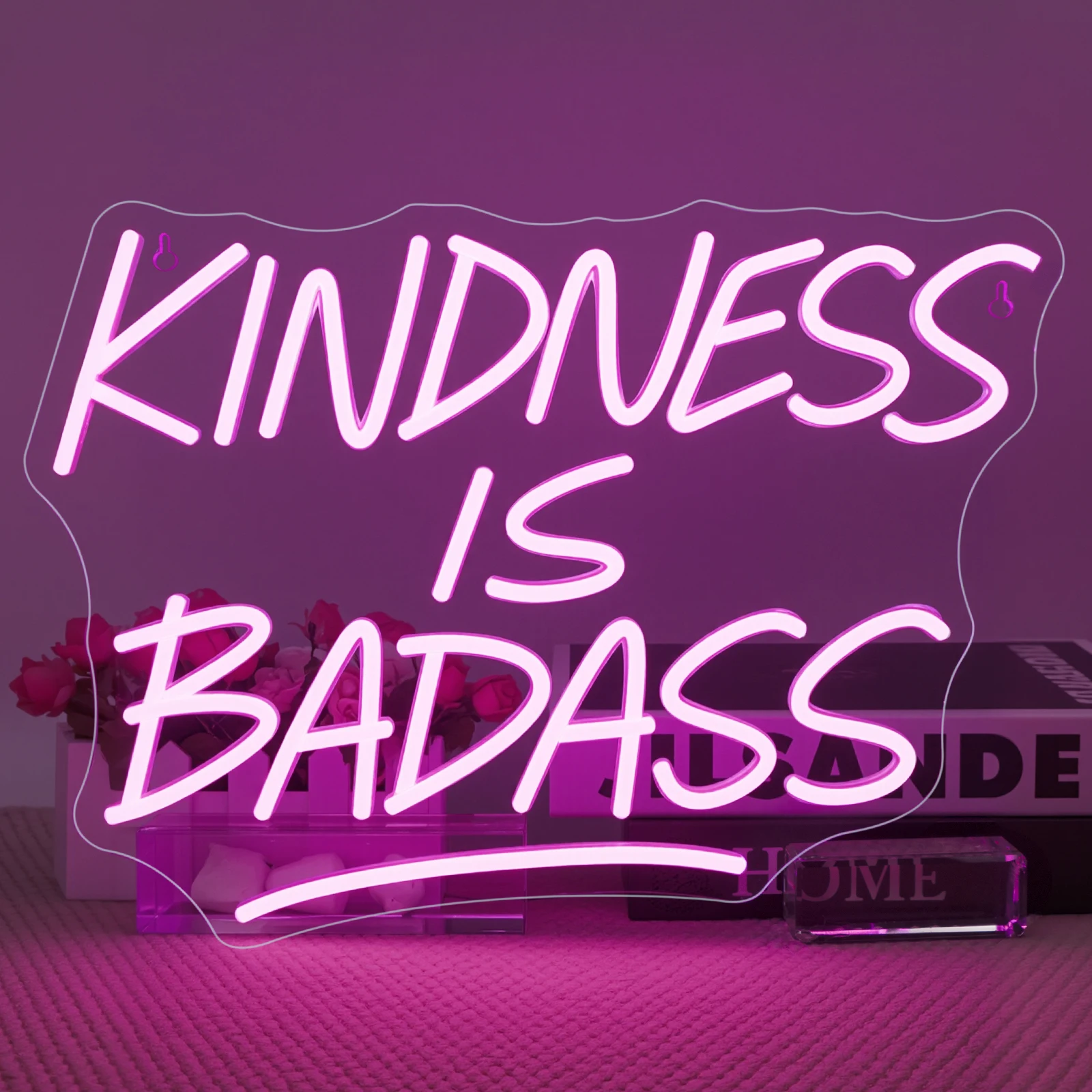 

Доброта - это Неоновая вывеска Badass для декора стен, 5/12 В, USB с регулируемой яркостью, красочная для классной комнаты, домашнего клуба, мотивационная вечеринка по случаю дня рождения