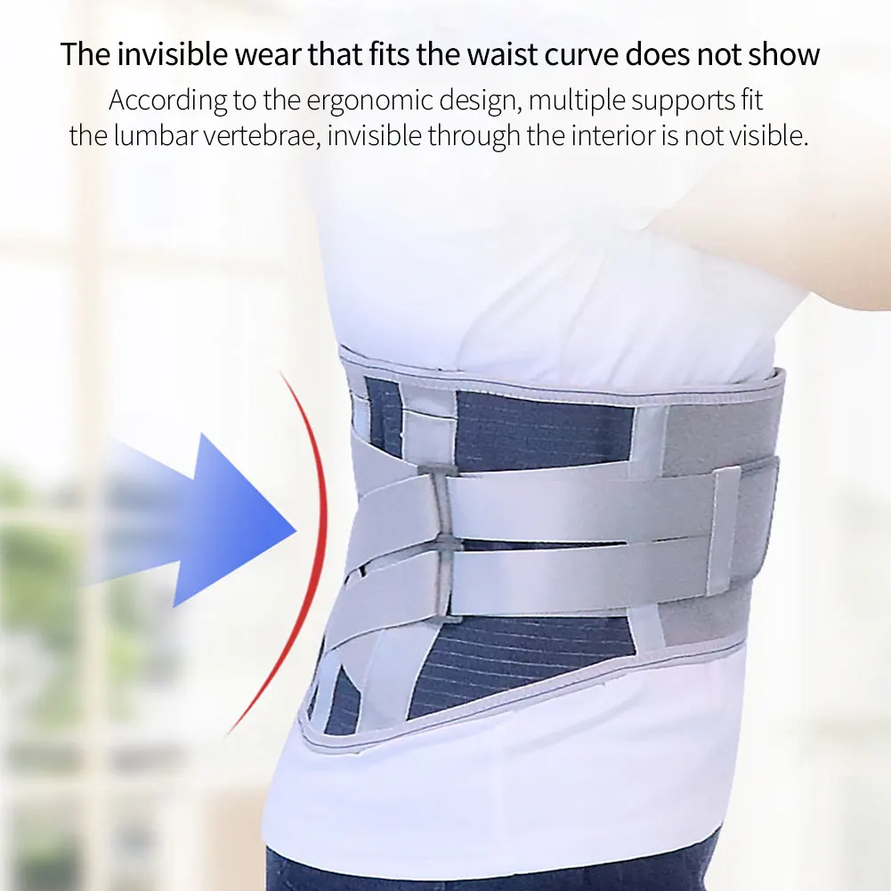 Double Pull Back Lumbar Support Belt Waist Orthopedic Corset Men Women Spine Decompression Waist Trainer Brace Back Pain Relief