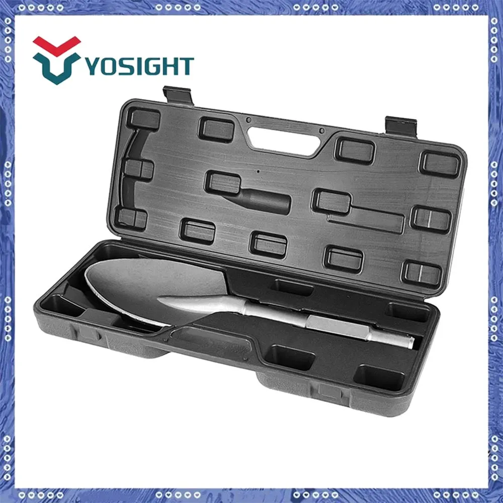 

1-1/8" 65A Shank Chisel Bit - 17.3" x 5.3" Hex Clay Spade - Alloy Steel Digging Bit for Demolition, Gardening, and Landscaping