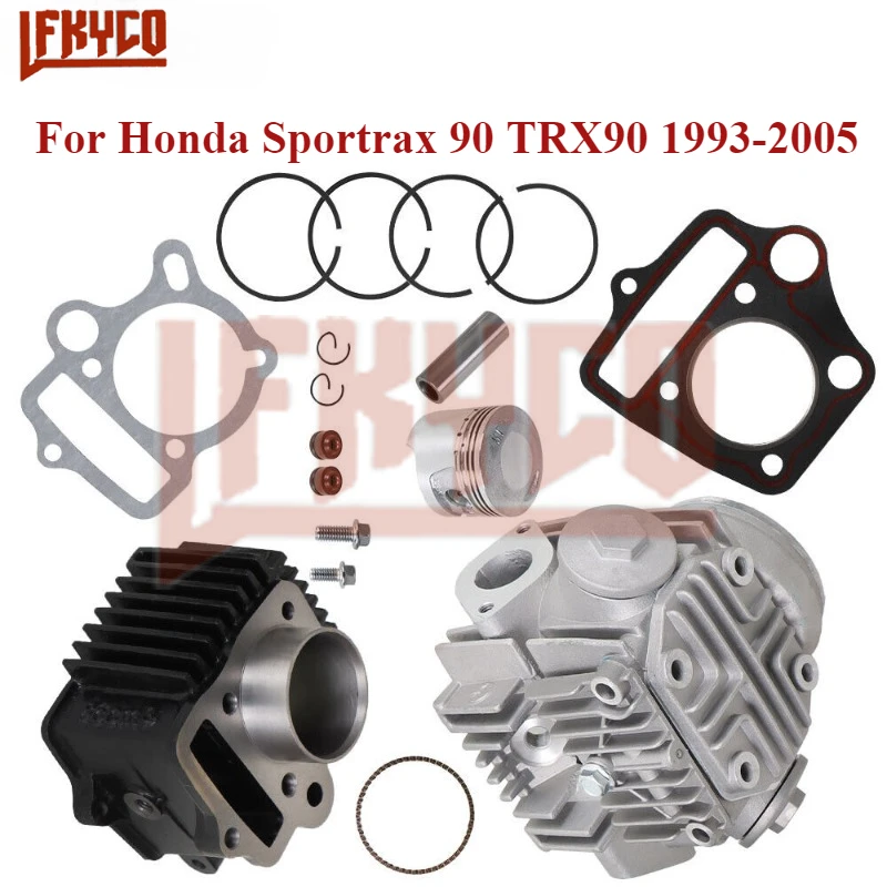 47mm Motorcycle Cylinder Head Piston Kit for HONDA ATC90 CD90 TRX90 1993-2005 CRF90 CRF90F XR90 Sportrax 90cc 86cm³ Engine Parts