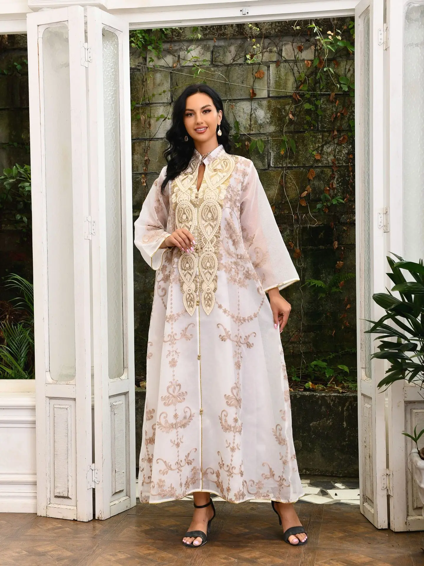 Moroccan Caftan Muslim Woman Dress Eid 2022 Luruxy Embroidered Turkey Arabic Oman Dubai Jalabiat Islamic Abayas Dresses Evening