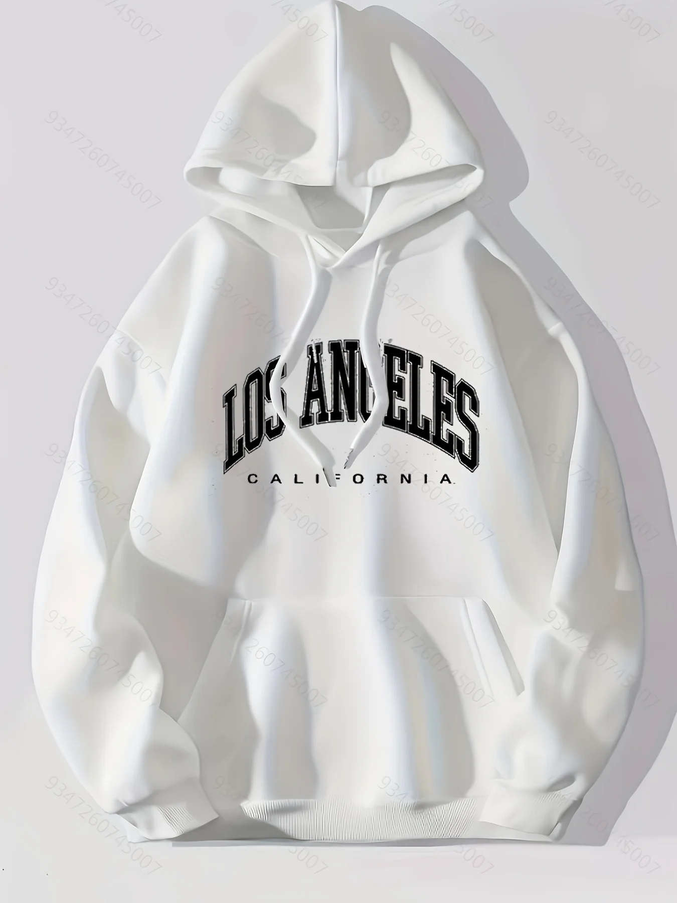 

Шикарный дизайн, мужская толстовка с длинными рукавами и буквенным принтом «LOS ANGELES CALIFORNIA» с карманом-кенгуру