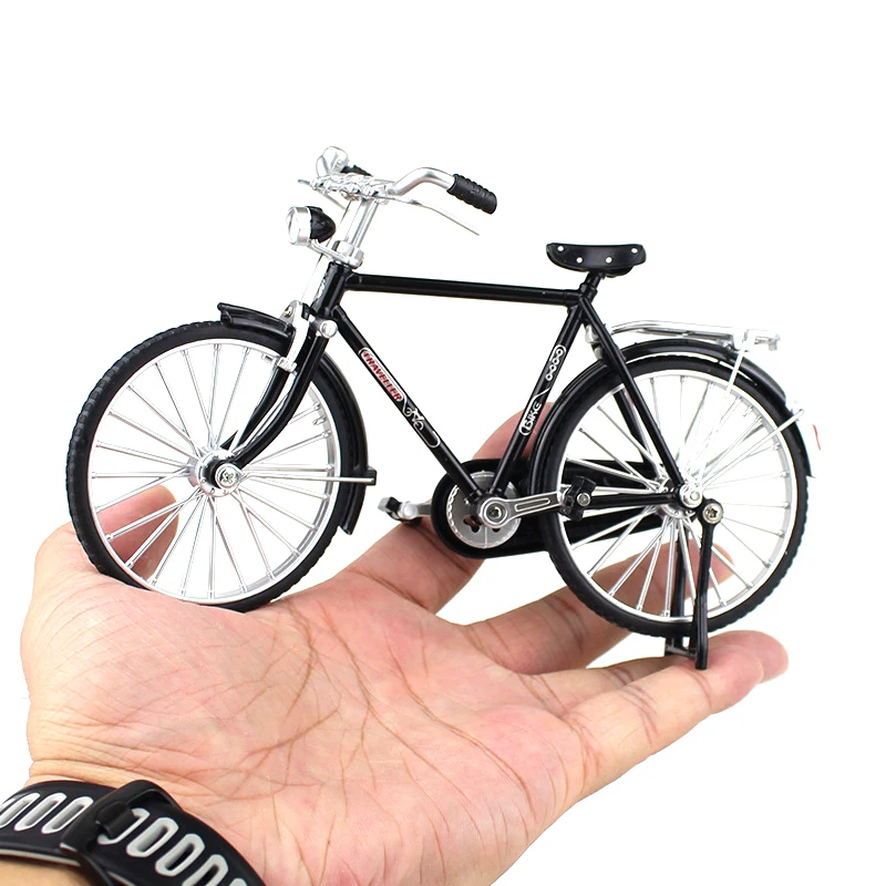 1:10 Retro Classic Bicycle Model Toy Alloy Mini Finger Bike Diecast Metal Bicycle Decoration Simulation Collection Toys for Boy