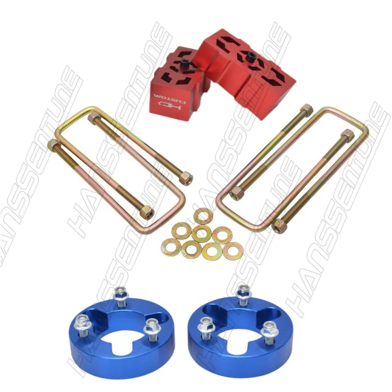 25mm Front Coil Spring Spacers + Rear Block Leveling Lift Kits Lifting Up 2
