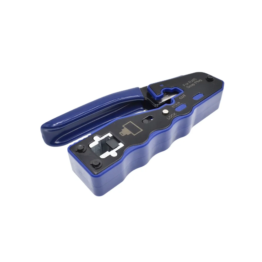 

Ethernet Tool Pass Through RJ45 Crimping Tool for Network Connectors Pass Through Crimping Tool