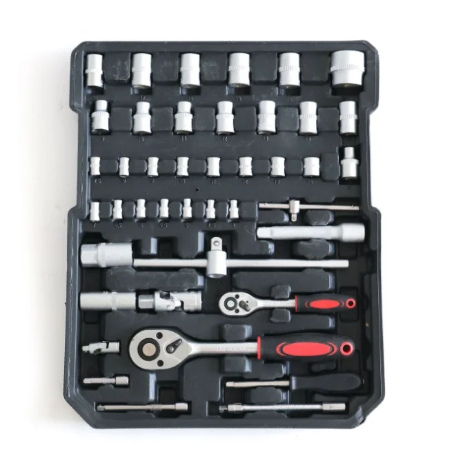 187 Pcs Auto Repair  Tool Set Tool Box Toolkit in Aluminum Trolley Case
