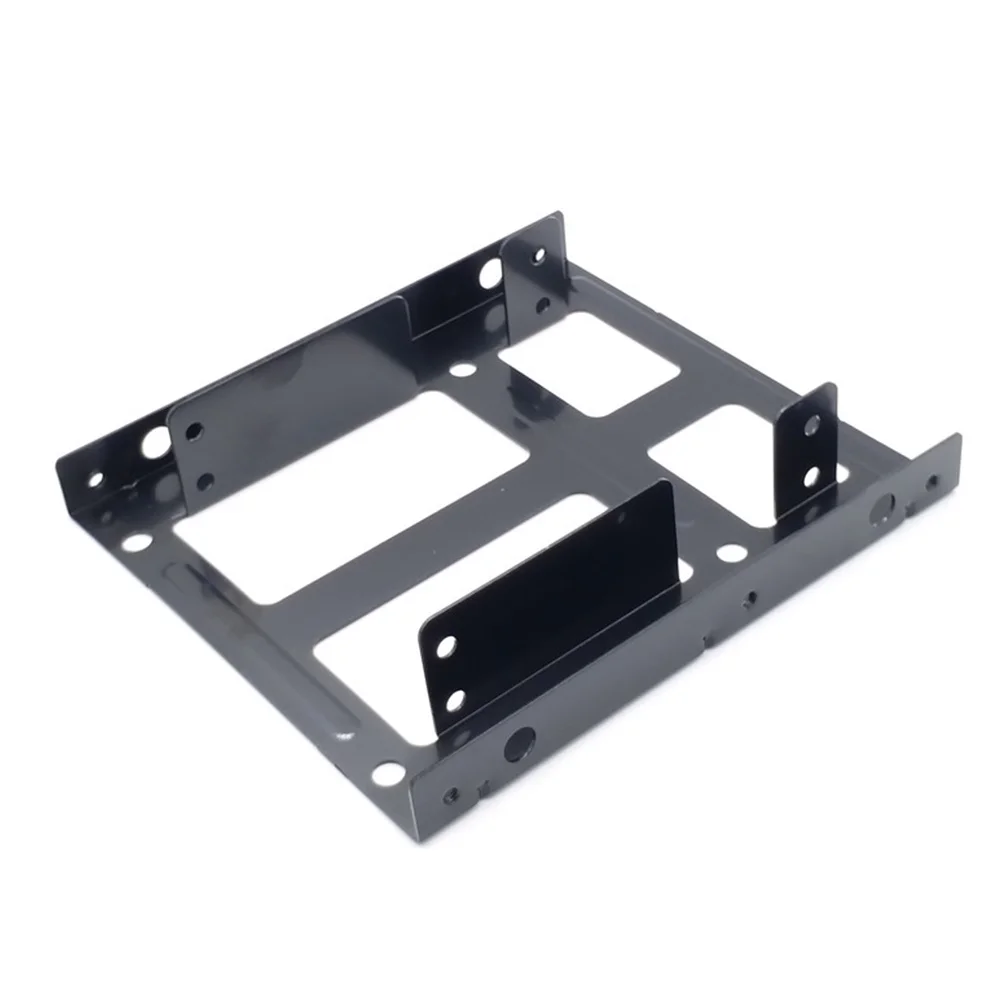 Doppelschichtiger SSD-Metallrahmen 2,5 bis 3,5 interne Montage Computer SSD-Festplatte Dual Desktop Converter Adapterhalterung