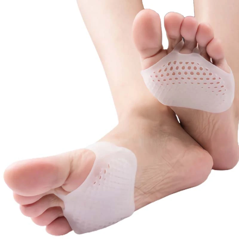 

2pieces=1pair Anti-Slip Feet Care Honeycomb Half-Size Insoles Silicone Forefoot Gel Shoe Cushion Bunions Pain Relief Orthotics