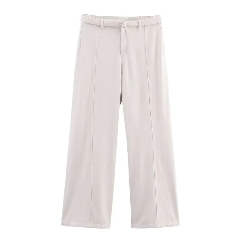 

Summer 2025 New Women's Faion ort Denim Collar Vest And Long Pants Two-Piece Set Buttoning Svel Outfit