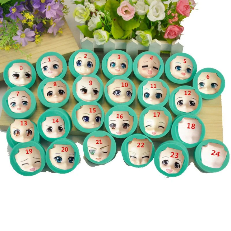 

Cake mould Large Head Portrait Fondant Chocolate MoldDIYSugar Man Brickearth Silicone Mold Baking Utensils