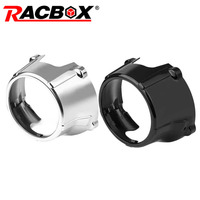 3 inch Projector Lens Shroud Silver/Black Mask For Bi LED Headlight Lenses Retrofit Protective Cover Car Styling Accessories