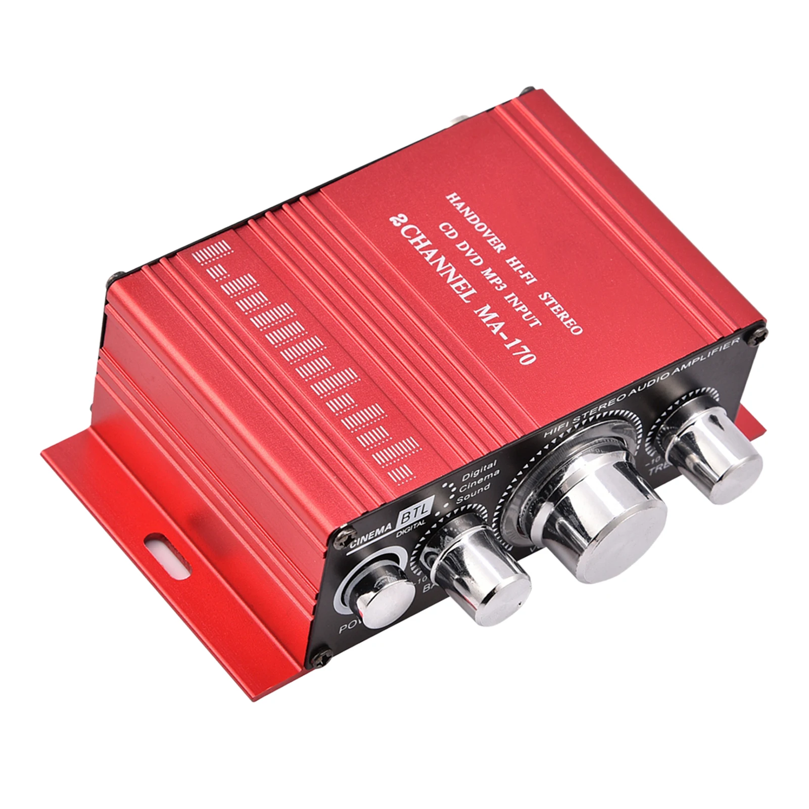 Mini 12V 2 Channel HiFi Stereo Bass Audio Power Amplifier Digital Amp For Home / Car Audio Motorcycles Boats MP3