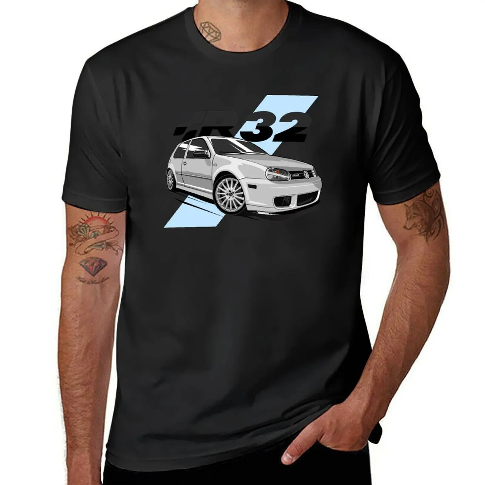 R32 HOT HATCH T-Shirt anime clothes aesthetic clothes summer top mens clothes