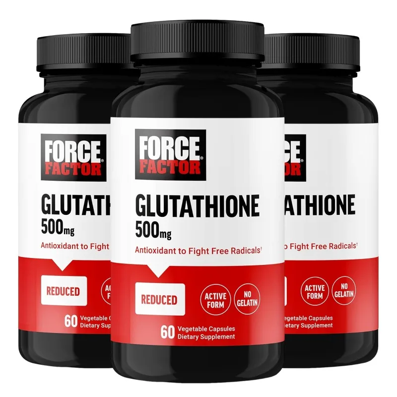 3 Bottles Glutathione Supplement - Smooth and Firm Skin, Supports Cell Repair, Reduces Spots, Healthy Hair and Nails