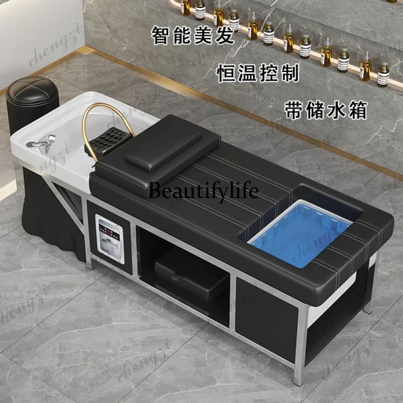 Y136  Salon Shampoo Chairs Head Spa Bed Shower Chairs Water Circulation Barber Spa Business Furniture