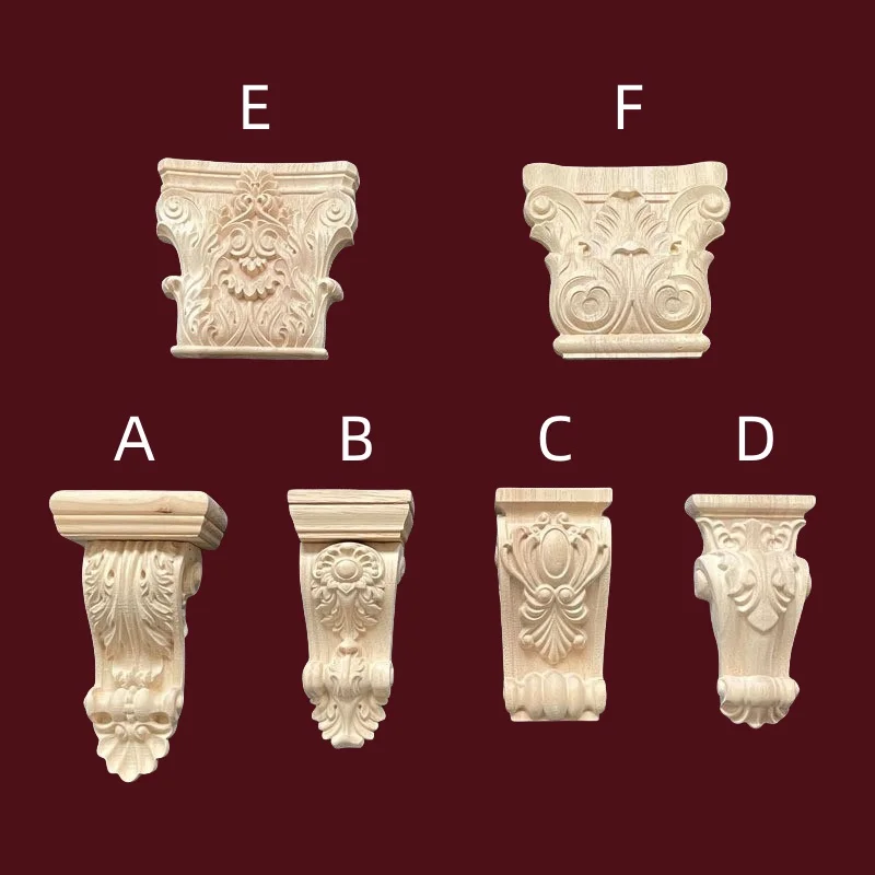 Европейские колонны из цельного дерева, большие и балки, кронштейны | Резная отделка во французском стиле для декора гардероба, винного шкафа и колонны Европейские колонны из цельного дерева, большие и балки, кронштейны | Резная отделка во французском стиле для декора гардероба, винного шкафа и колонны