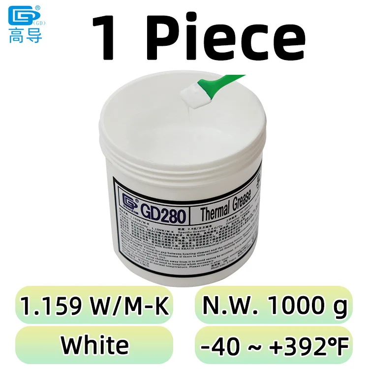GD900 GD007 GD-2 Koelpasta Nettogewicht 1000g voor CPU GPU LED PS5 Printer Koeling Koeler Pasta Gips Koellichaam Compound CN